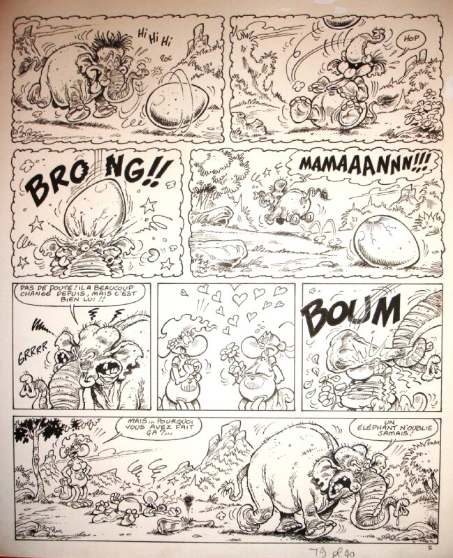 Widenlocher Roger - Nabuchodinosaure - Tome 9 - Planche originale