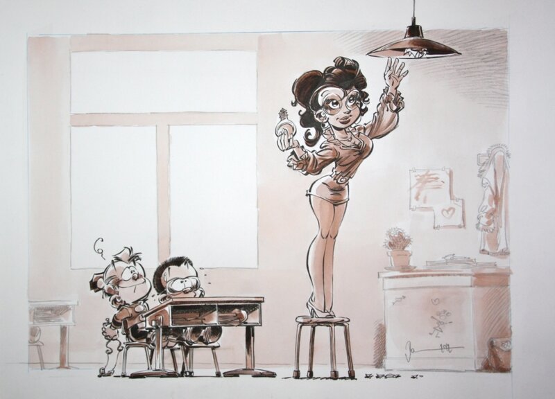 Verlinden Petit Spirou - Original Illustration