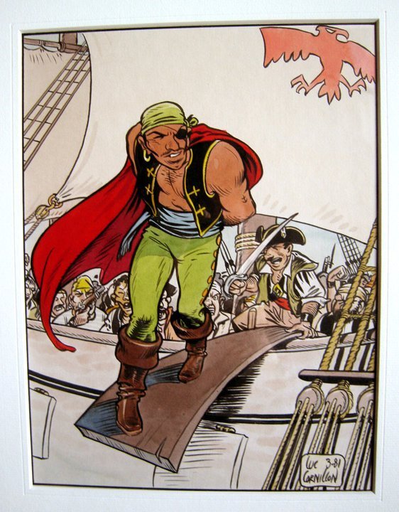 Cornillon : Pirates - Illustration originale
