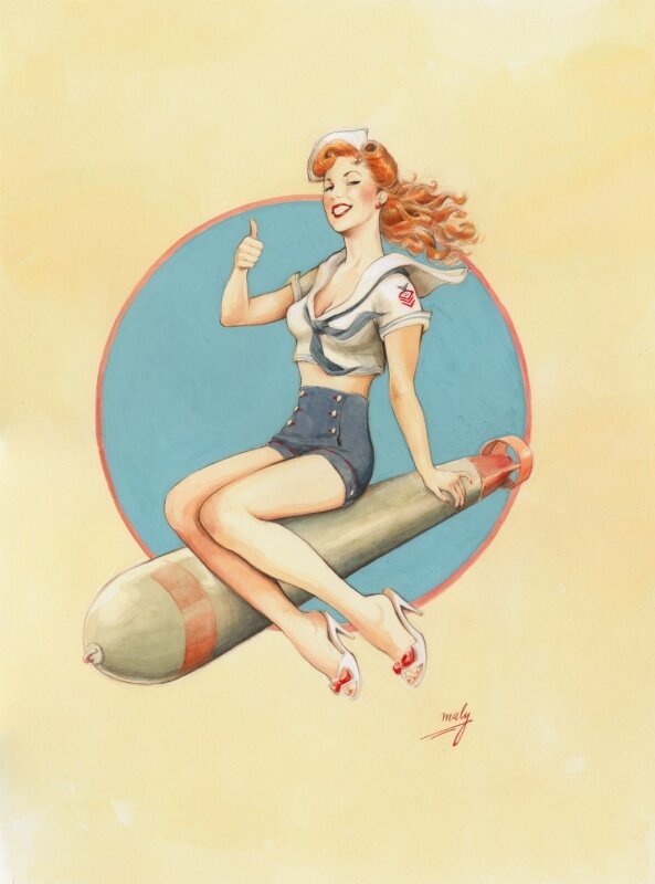 Rock'n Torpedo by Maly Siri - Original Illustration