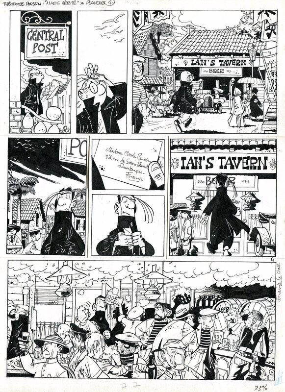 Frank Le Gall, Théodore Poussin : 2. Le mangeur d'archipels, Planche 17 - Comic Strip