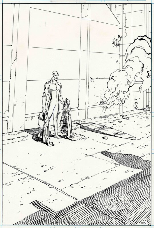 Moebius, I'm called the Silver Surfer - Planche originale