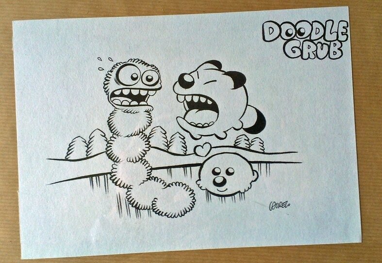 Doodle Grub - Hiver by Laurel - Original Illustration