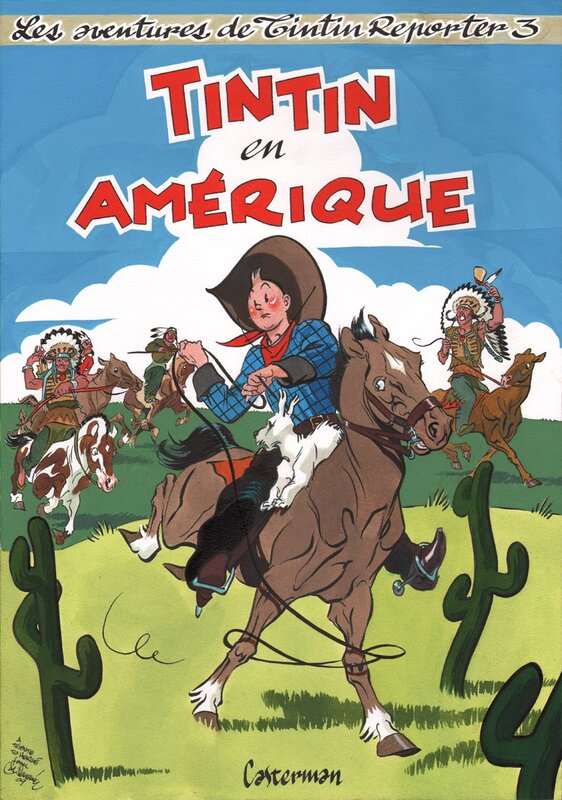 Al Severin - Tintin en Amerique - Original Cover