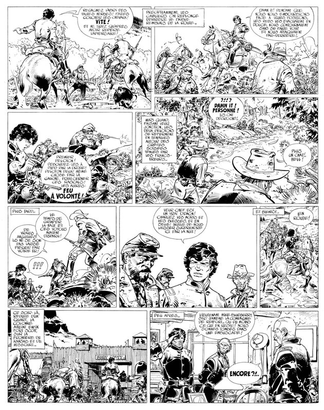 C. WILSON: BLUEBERRY LES DEMONS DU MISSOURI p.4 - Planche originale