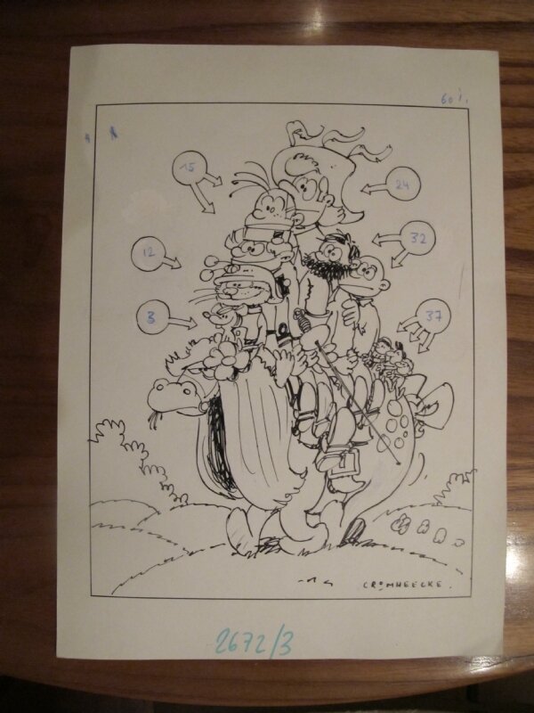 Cromheecke: sommaire Spirou no 2672 - Original Illustration