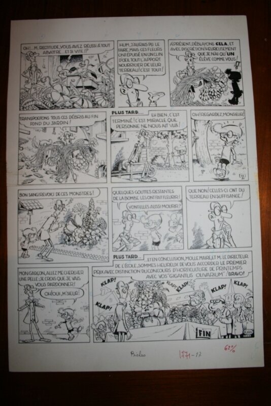 Devos -  Génial Olivier - Planche originale