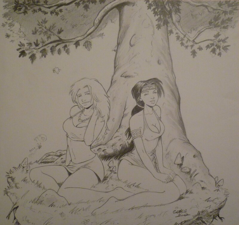 François Gomès, Filles de Soleil T07 P63 - Original Illustration