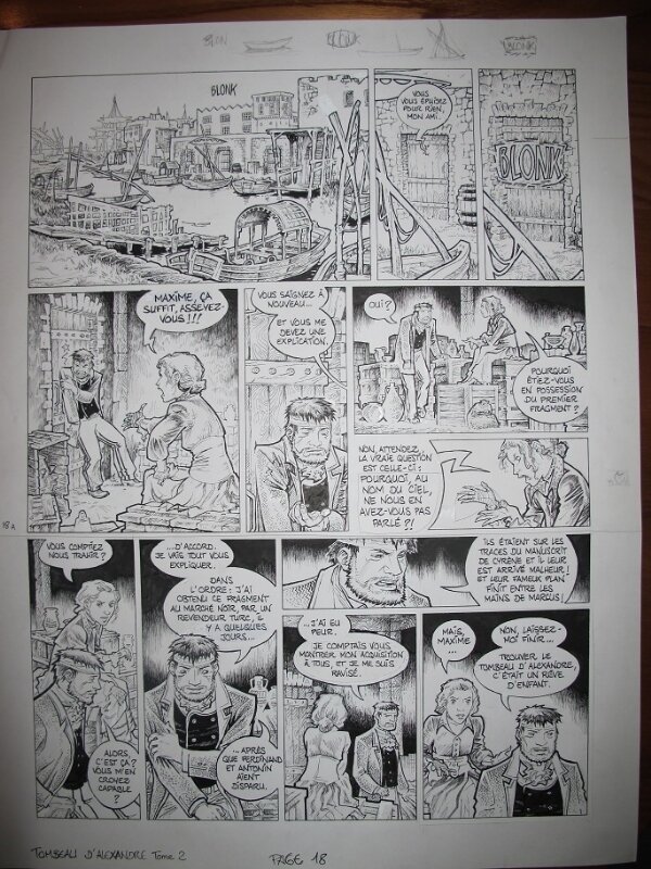 Julien Maffre - Le tombeau d'Alexandre planche 18 - Planche originale