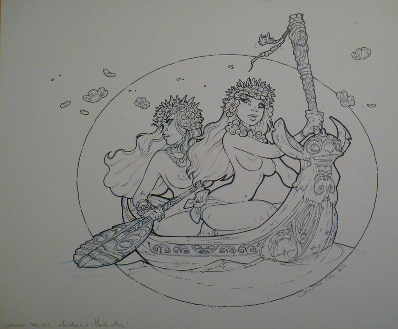 Ood Serrière, Filles de Soleil T17 P77 - Illustration originale