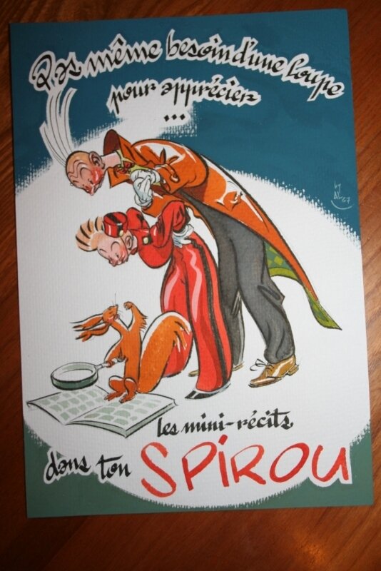 Al Severin, Spirou  gouache de Séverin - Illustration originale