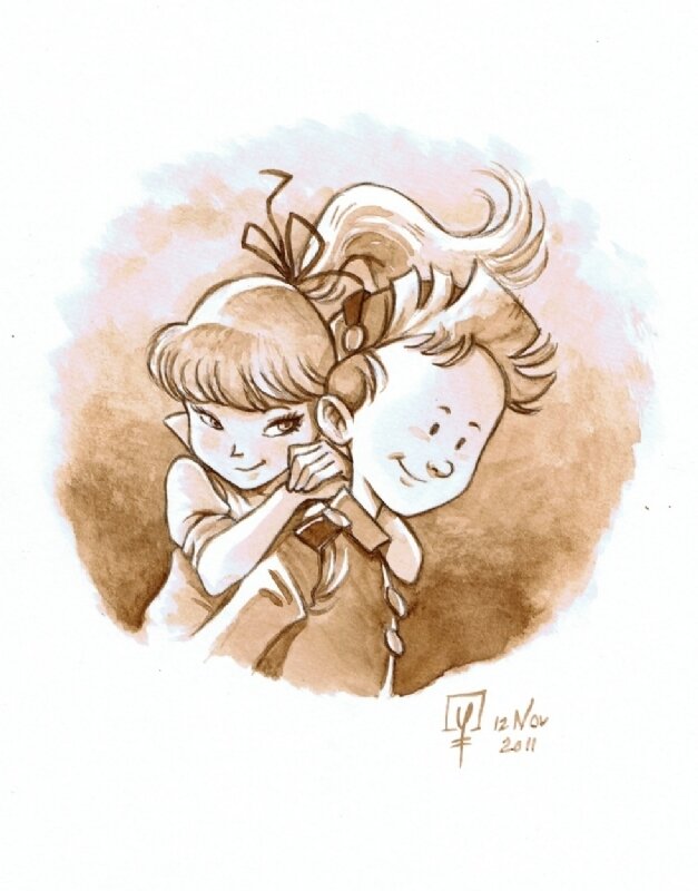 You - Spirou et Sécotine - Illustration originale