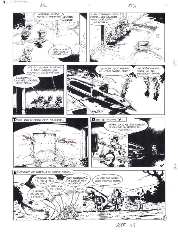 Pierre Seron, Les PETITS HOMMES: L'EXODE p. 7 - Planche originale