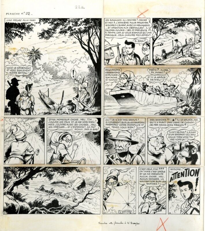 Breysse - Oscar Hamel et Isidore - Planche originale