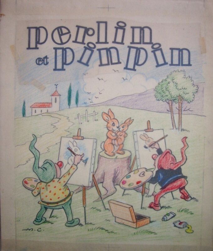 Cuvillier - Perlin et Pinpin - Original Illustration