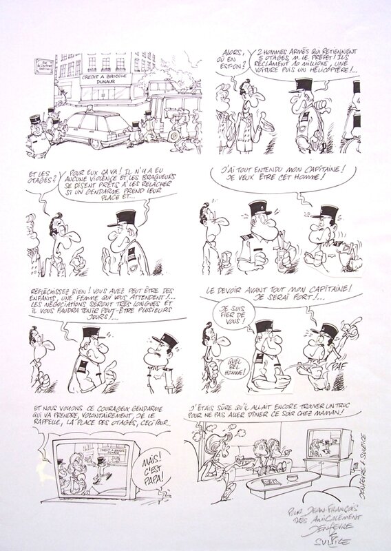 Henri Jenfevre, Jenfèvre - Les gendarmes - Comic Strip