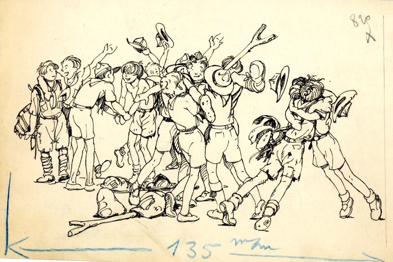 Joubert - Tournants dangereux - 1937 - Illustration originale