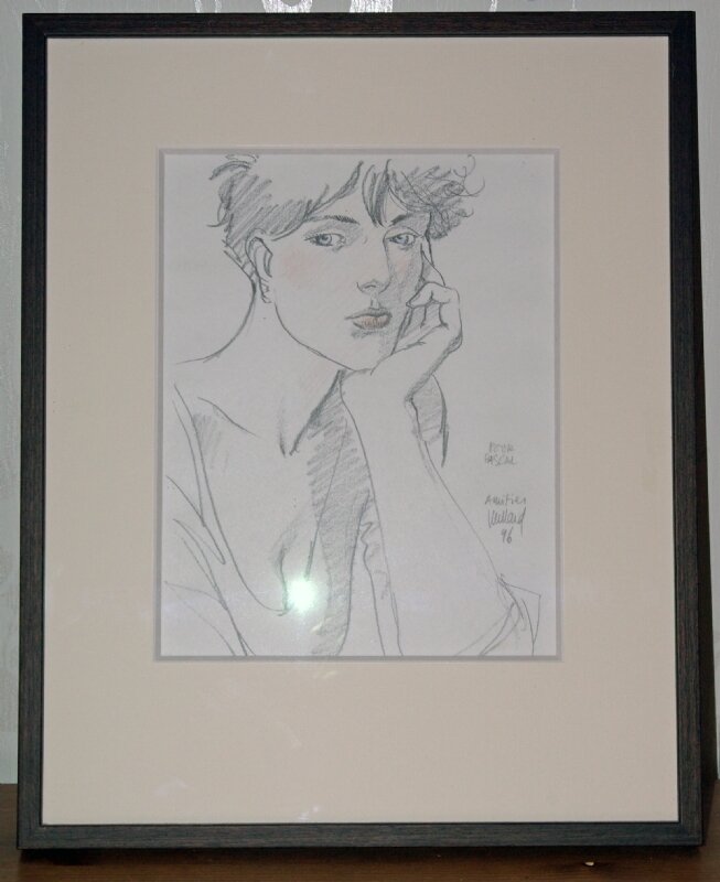 Juillard - Cahier bleu - dédicace - Sketch