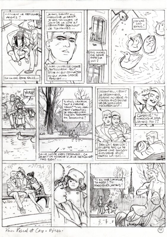Jusseaume - Storyboard pl. 11 TRAMP T7 - Comic Strip