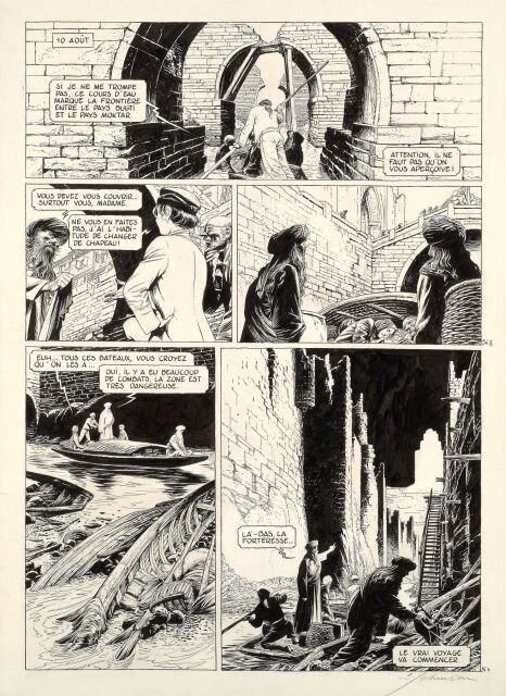 François Schuiten, La Theorie du grain de sable page 96 - Planche originale