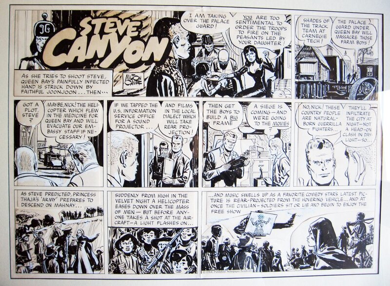 Steve Canyon par Milton Caniff - Planche originale