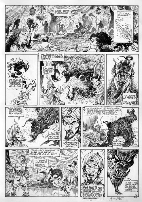 Mohamed Aouamri, Sinbad - T01 - Planche 02 inédite - Planche originale