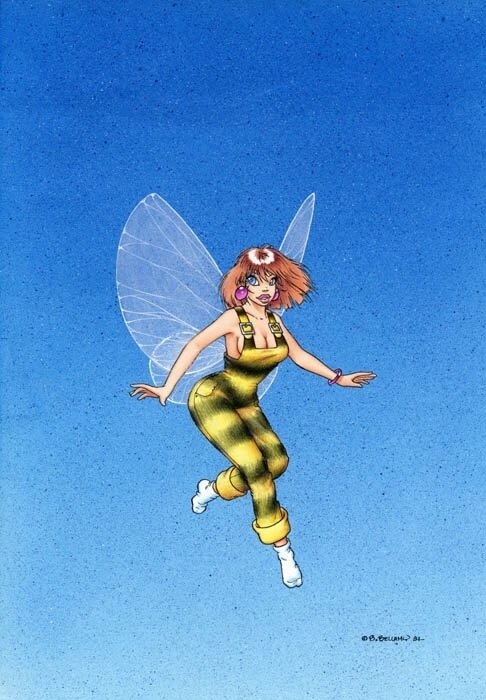 Fée abeille by Bruno Bellamy - Original Illustration