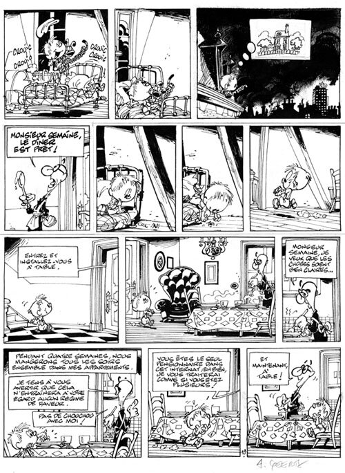 André Geerts, Jojo au pensionnat - Planche 18 - Planche originale