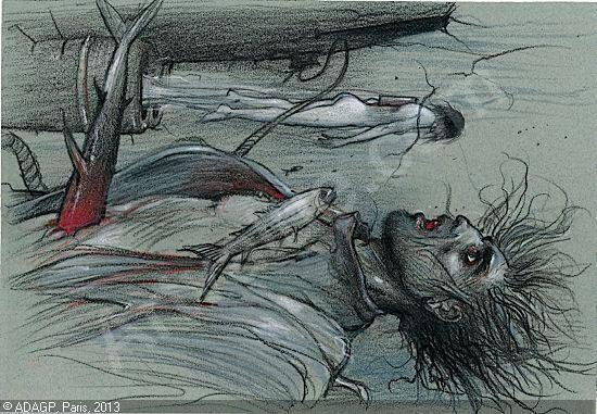 Animal Z par Enki Bilal - Planche originale