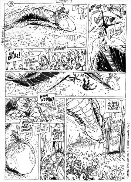 Lidwine, La quête de l'oideau du temps - T5 - L'ami Javin - Storyboard - Planche originale