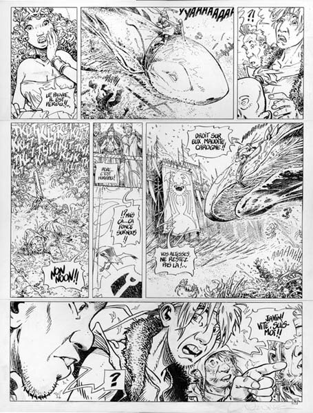 Lidwine, La quête de l'oiseau du temps - T5 - L'ami Javin - Planche 34 - Planche originale