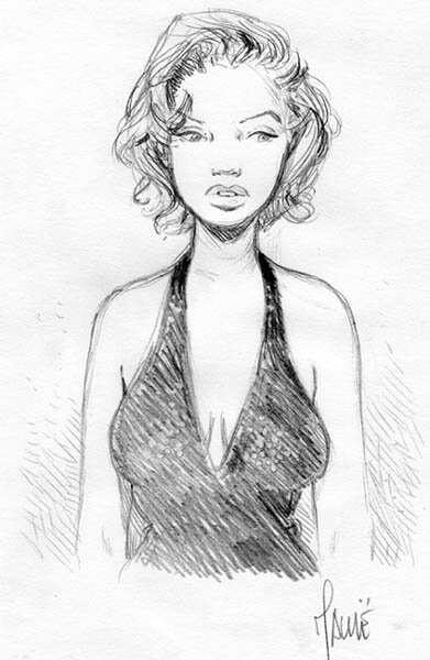 Marilyne par Vincent Mallié - Illustration originale