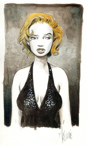 Maryline - Couleur by Vincent Mallié - Original Illustration