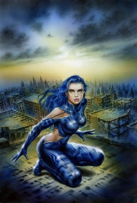 Zendra 1 par Luis Royo - Illustration originale