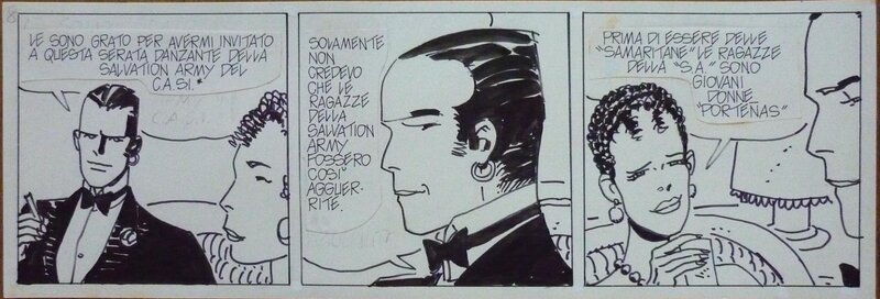 Hugo PRATT - Corto Maltese - Strip Tango - Planche originale