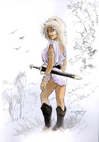 Aria - Illustration par Michel Weyland - Illustration originale