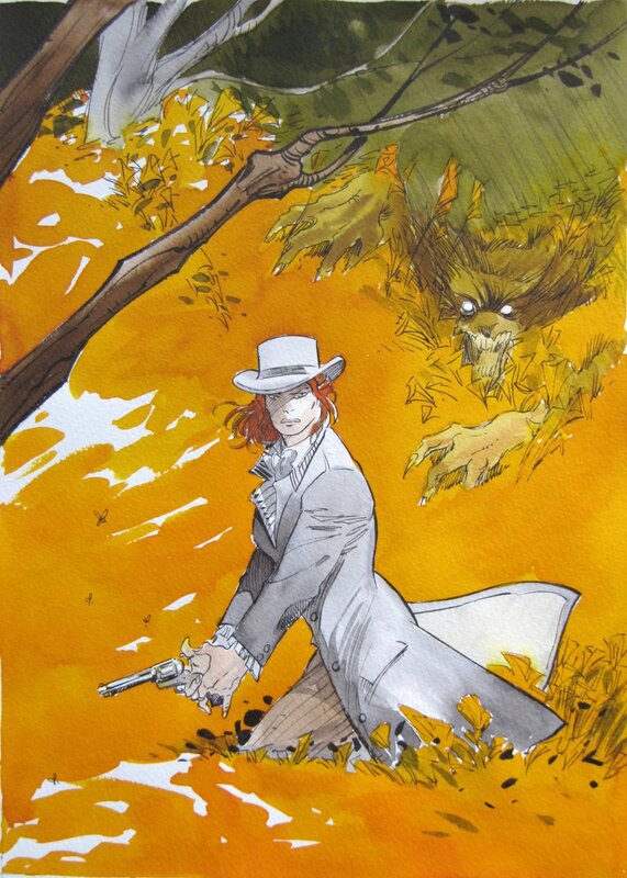 Eric Hérenguel, Lune d'Argent sur Providence : 1. Les enfants de l'abîme - Original Cover