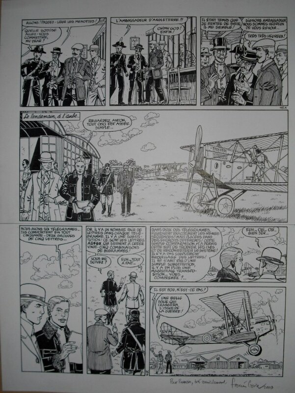 Victor Sackville par Francis Carin - Planche originale