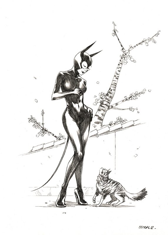 Catwoman Bengal - Illustration originale
