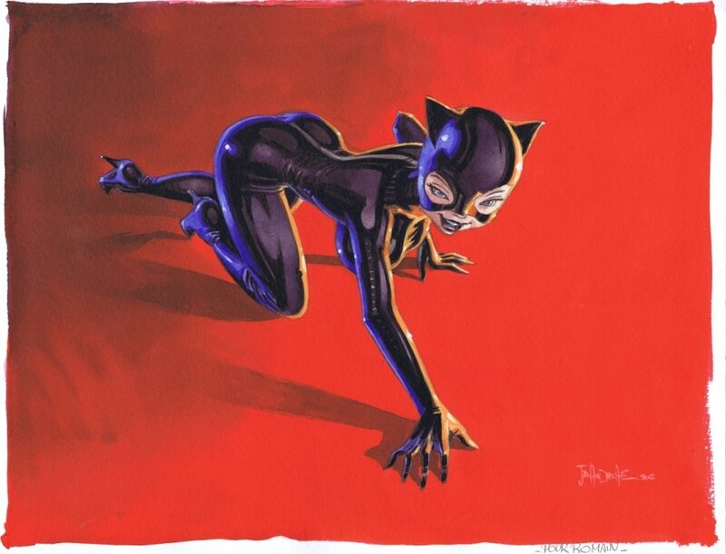 Catwoman by Andreae by Jean-Baptiste Andréae - Original Illustration