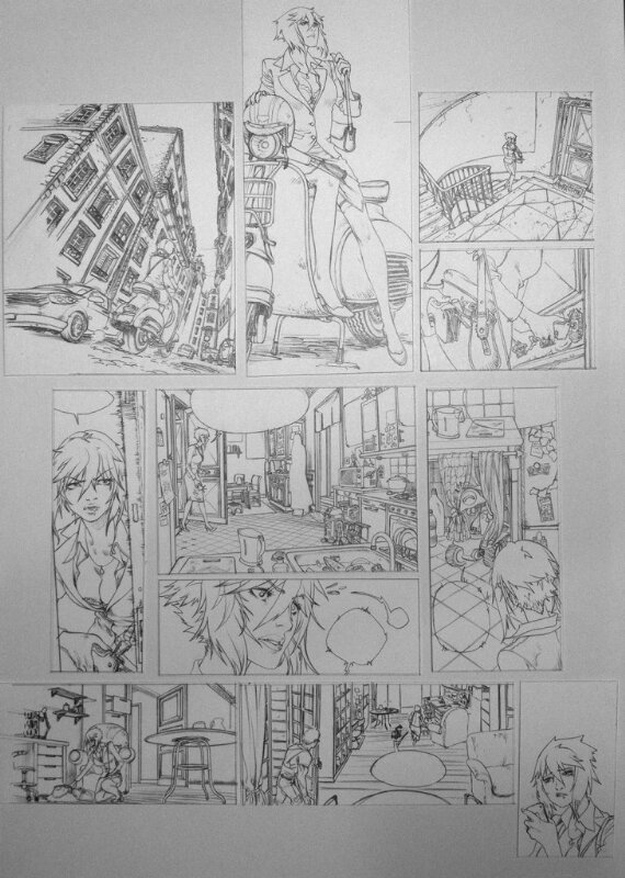 Cross Fire par Pierre-Mony Chan - Planche originale