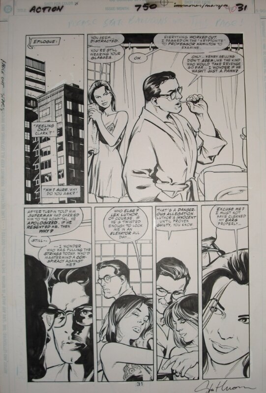 Superman par Stuart Immonen - Planche originale