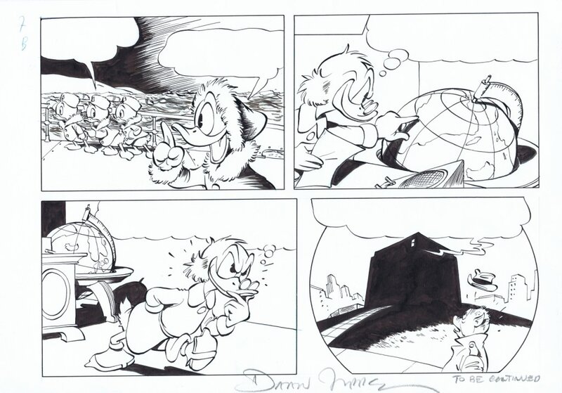 Donald Duck par Daan Jippes - Planche originale