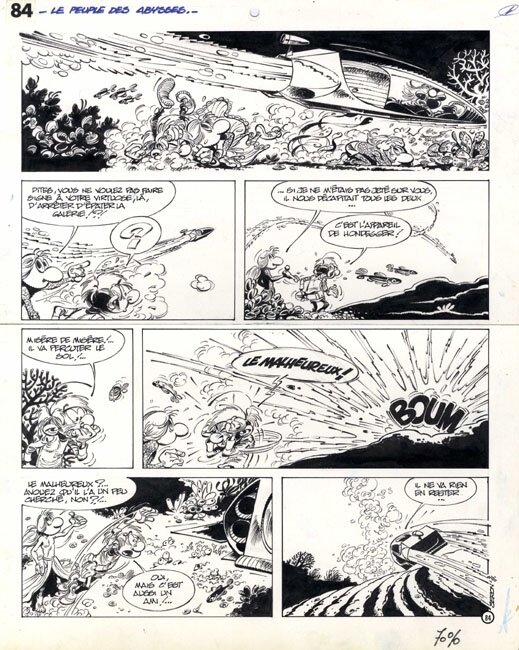 Les petits hommes par Pierre Seron - Planche originale