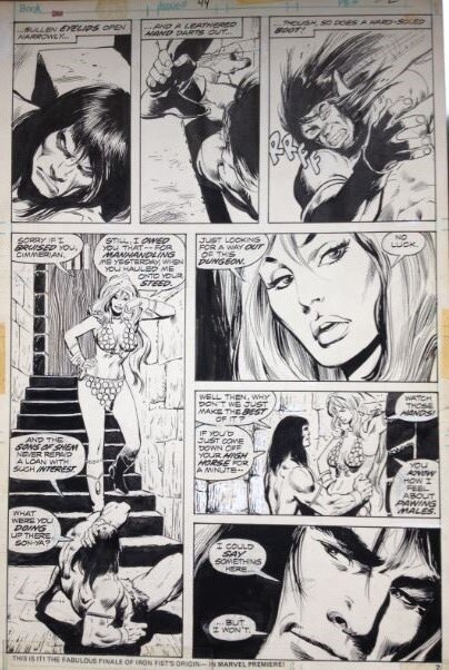 John Buscema, The Crusty Bunkers, John Buscema&the Crusty Bunkers/Conan the barbarian - Planche originale