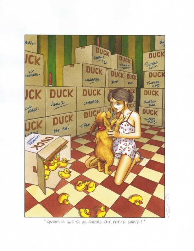 Magasin Sexuel by Turf - Original Illustration