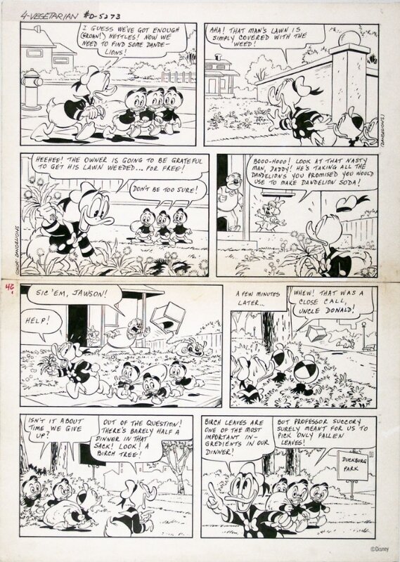 Donald Duck par Vicar - Planche originale