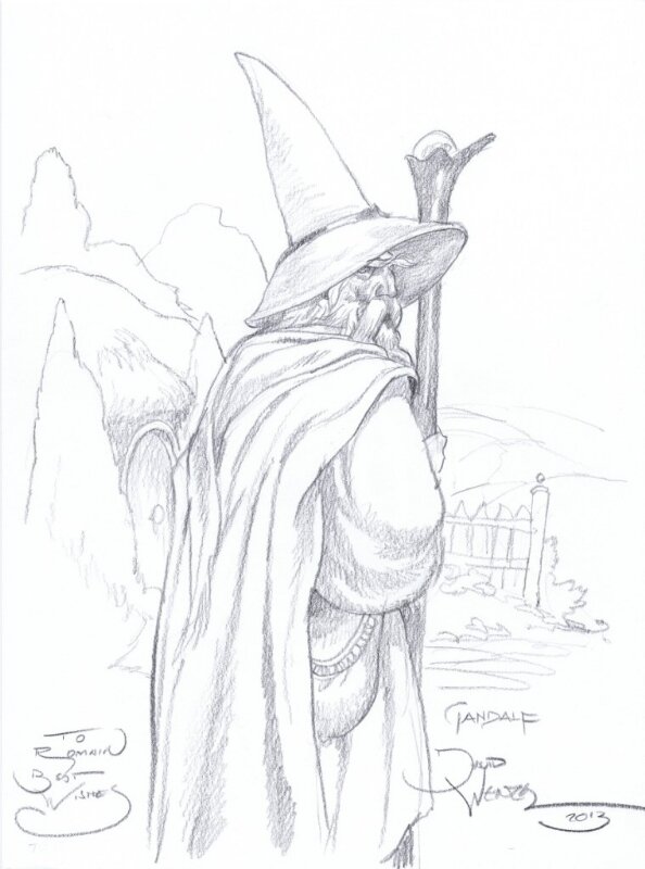 Gandalf par David Wenzel - Dédicace