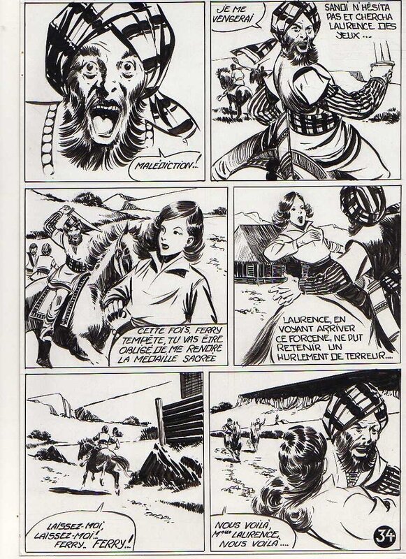 Claude-Henri Juillard, Planche de la série Ferry Tempête - Comic Strip