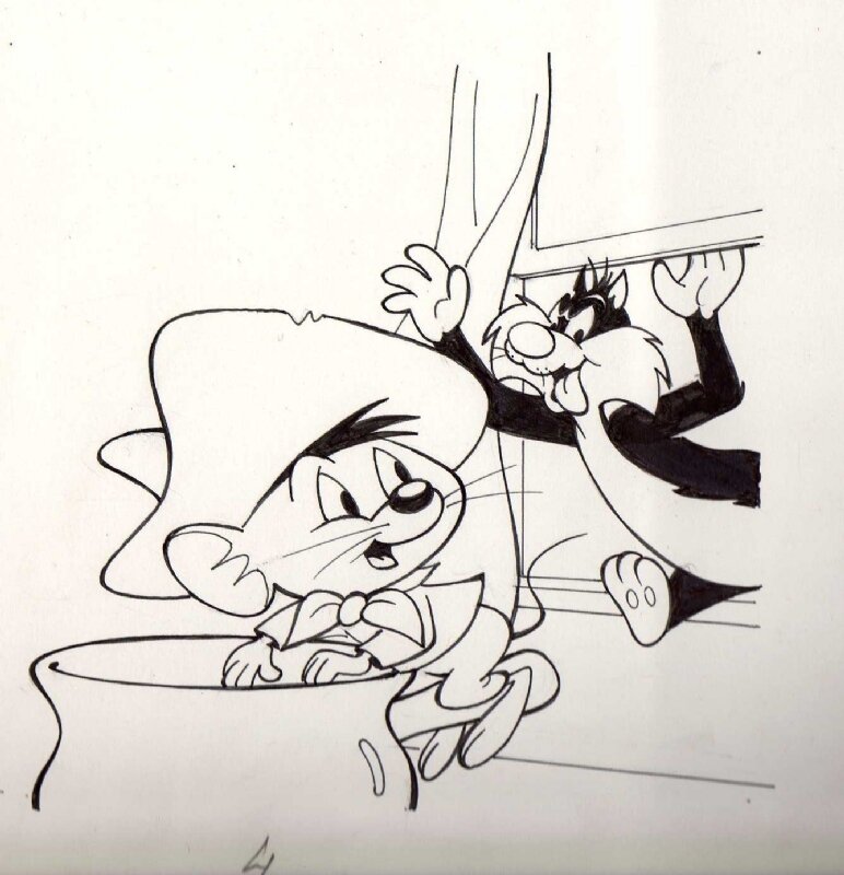 Anna Maria Falcetti, Speedy Gonzales et Sylvestre - Comic Strip